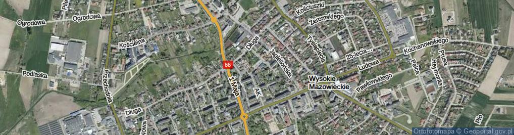 Zdjęcie satelitarne Odrodzenia ul.